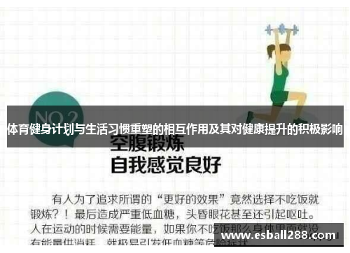 体育健身计划与生活习惯重塑的相互作用及其对健康提升的积极影响